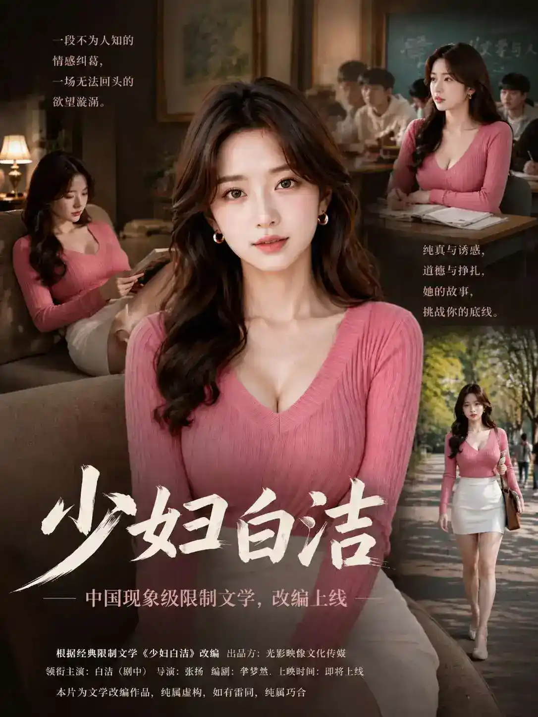 少女白洁短剧封面